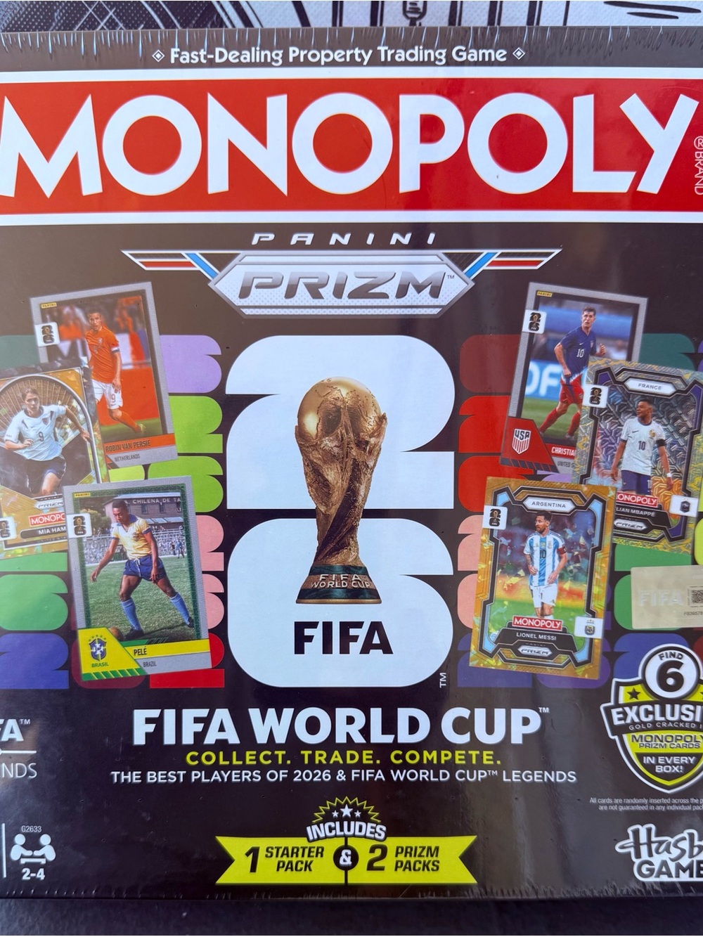 Monopoly FIFA World Cup Collector Board Game by Hasbro - Black/Red